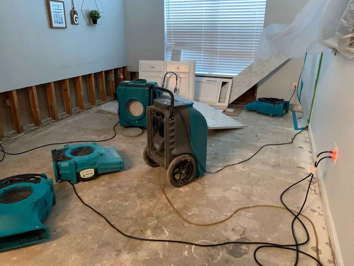 Dehumidifier in flood-cut room for Water Extraction & Removal in North Kensington